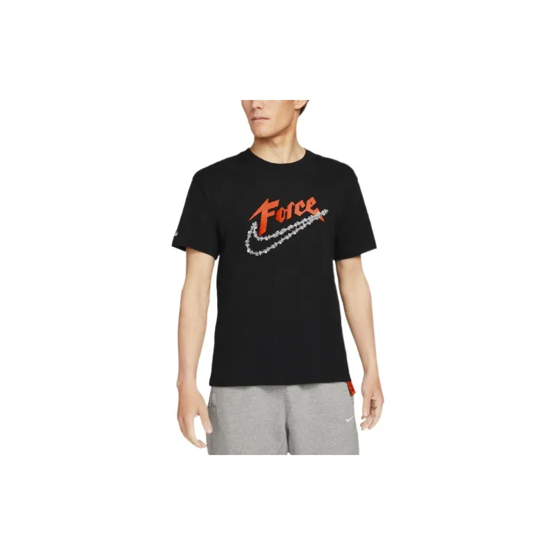 Nike T Shirts Men Black-2