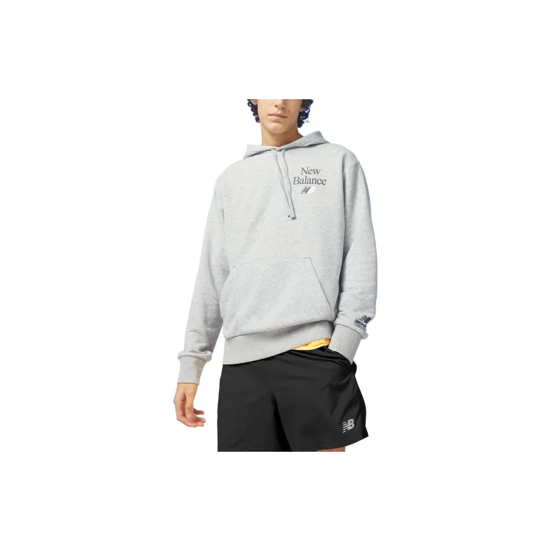 New Balance Essentials Celebrate Sweatshirts Men Gray-3