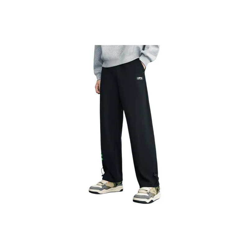 Anta Life Collection Casual Pants Unisex Basic Black-1