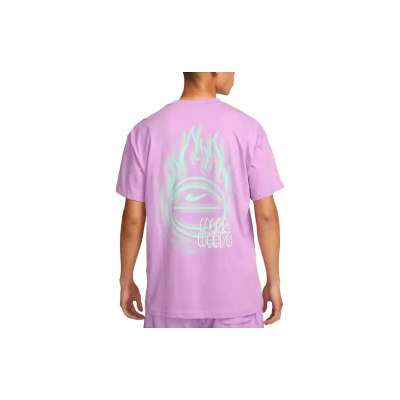 Nike Drop Shoulder Sleeve T-Shirt Men's Pink-2