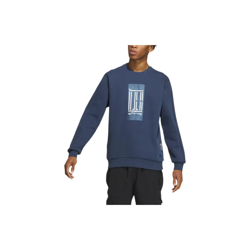 Adidas Wuji Series Sweatshirts Men Navy Blue-1