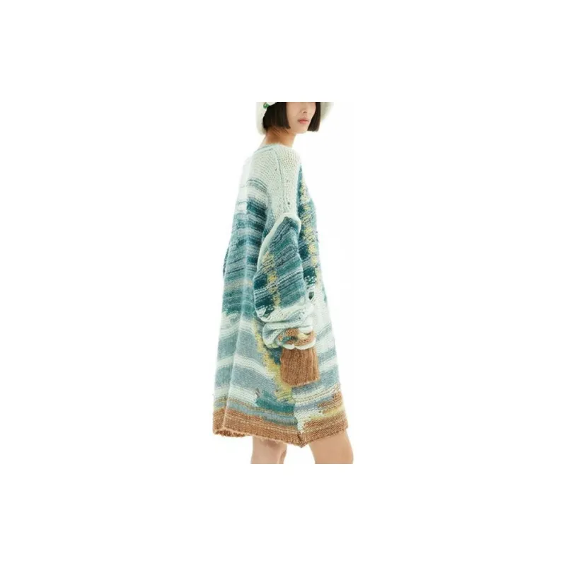 Melting Sadness Sweater Unisex Green-1
