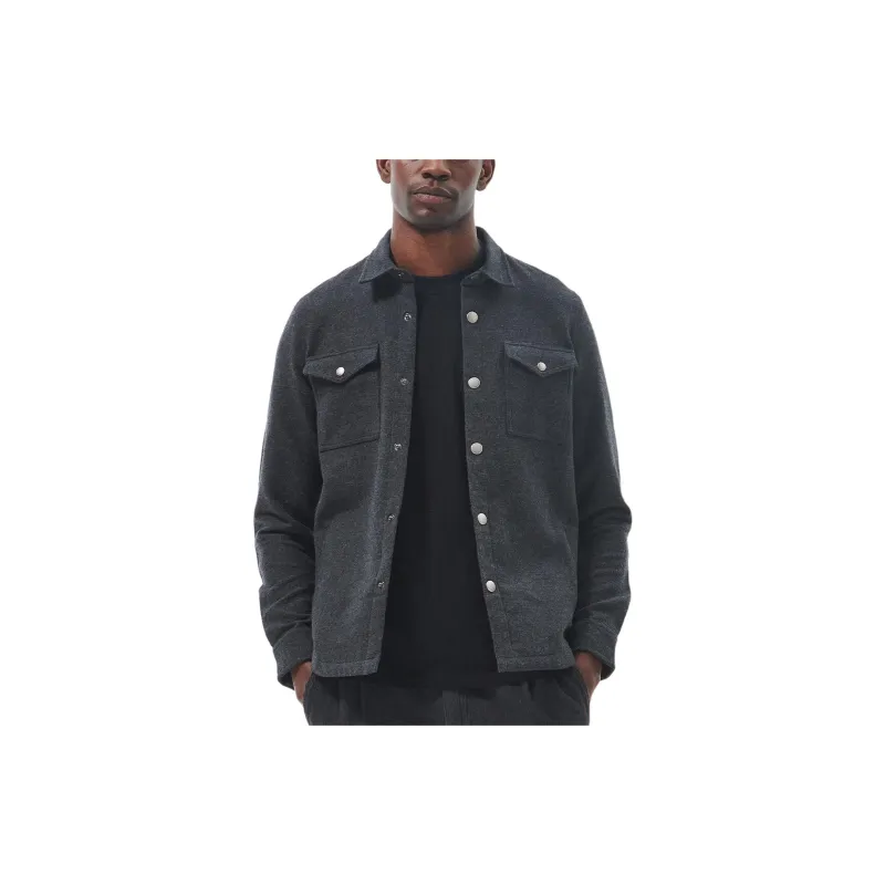 BARBOUR Barbour Carrbridge Overshirt Shirt Men's Soot Marl-2