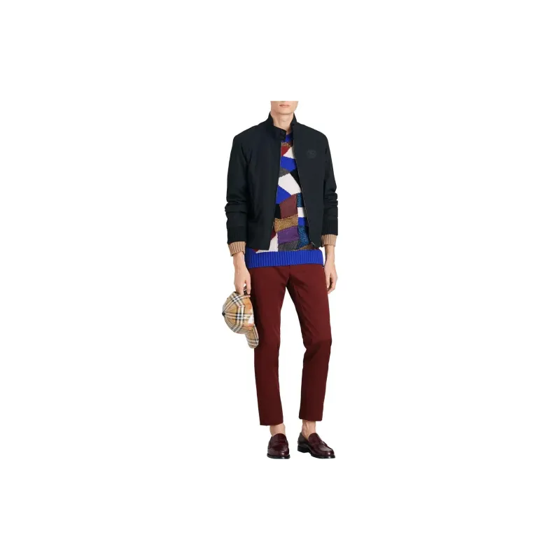 Burberry FW22 Casual Pants Men's Dark Red-1