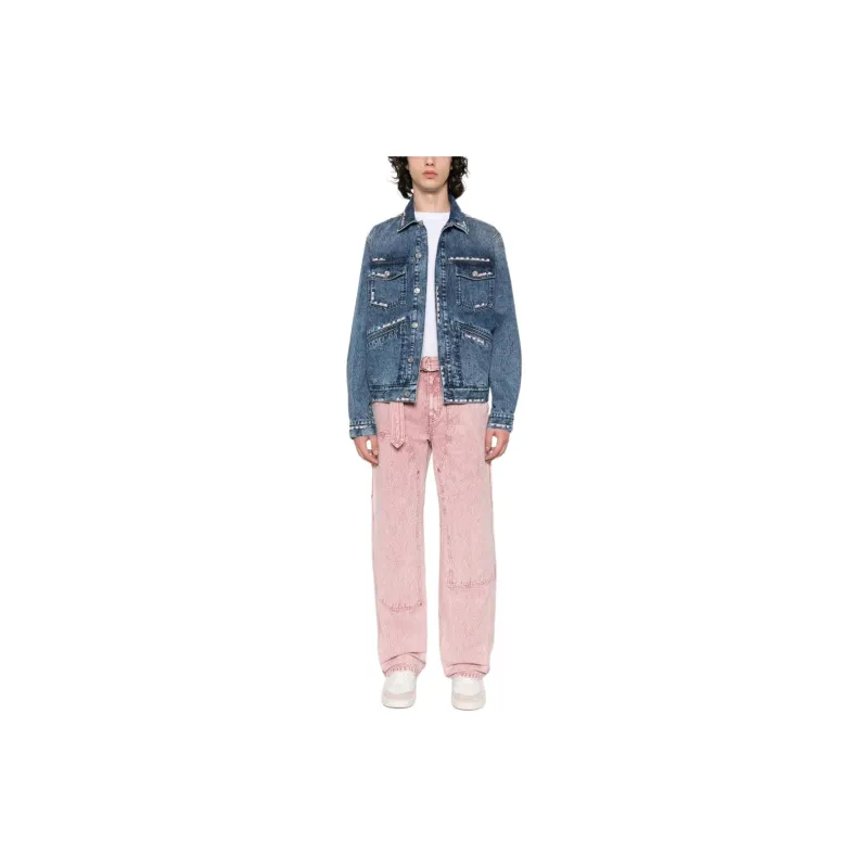 ISABEL MARANT Jango Embroidered detail Denim Jacket-1