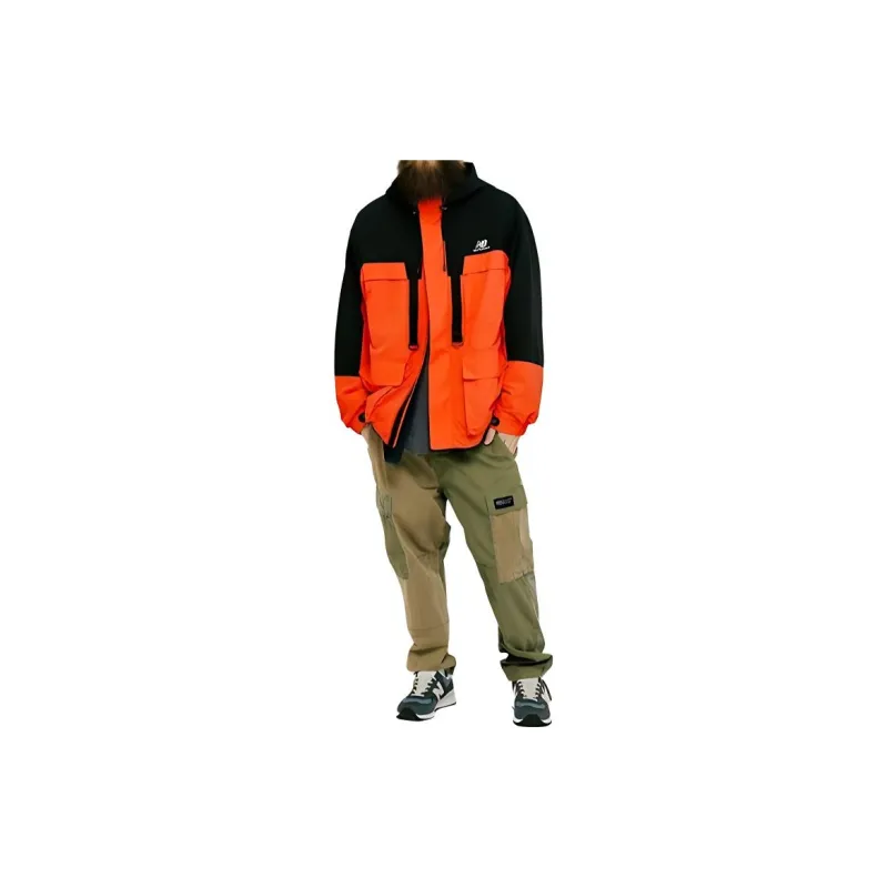 New Balance Waterproof And Windproof Windbreaker Jacket Men's Orange-1
