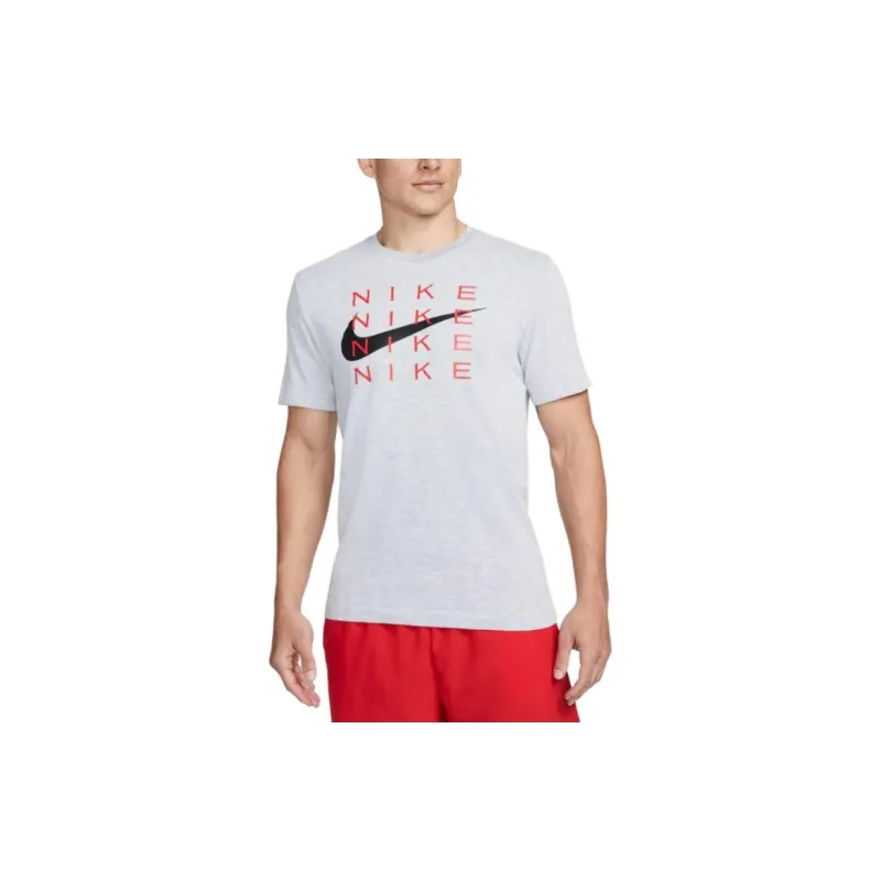 Nike Dri FIT Slub 'White/Smoke ' T shirt-1