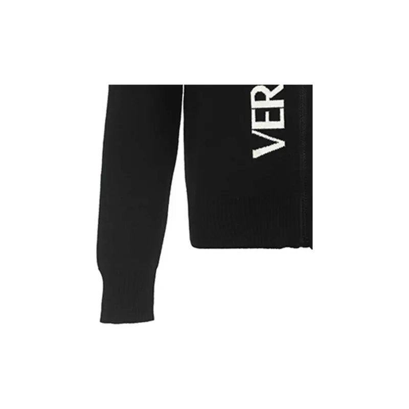 VERSACE JEANS COUTURE Logo embroidered Zipped Cardigan-6
