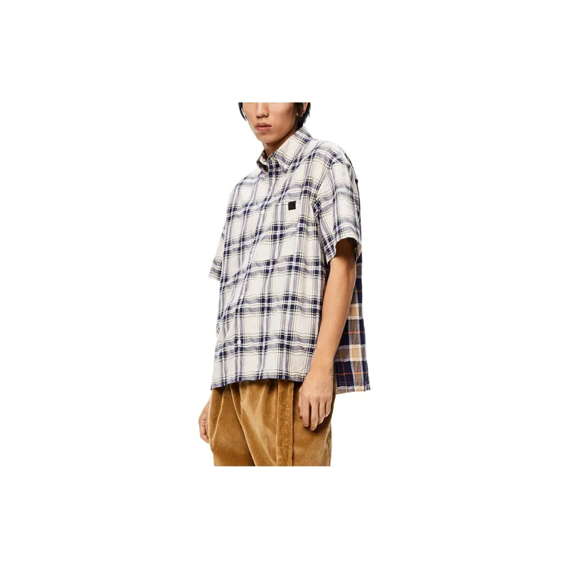 LOEWE Check Print Shirt-1