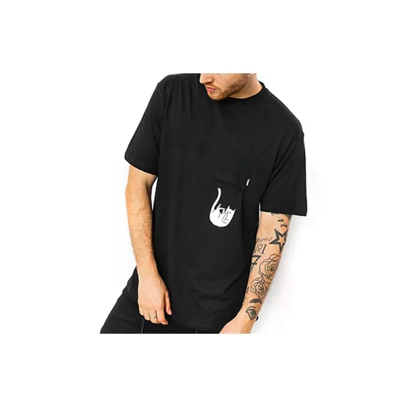 RIPNDIP Crew Neck Fitted Straight Short Sleeved T Shirt Unisex Black-1