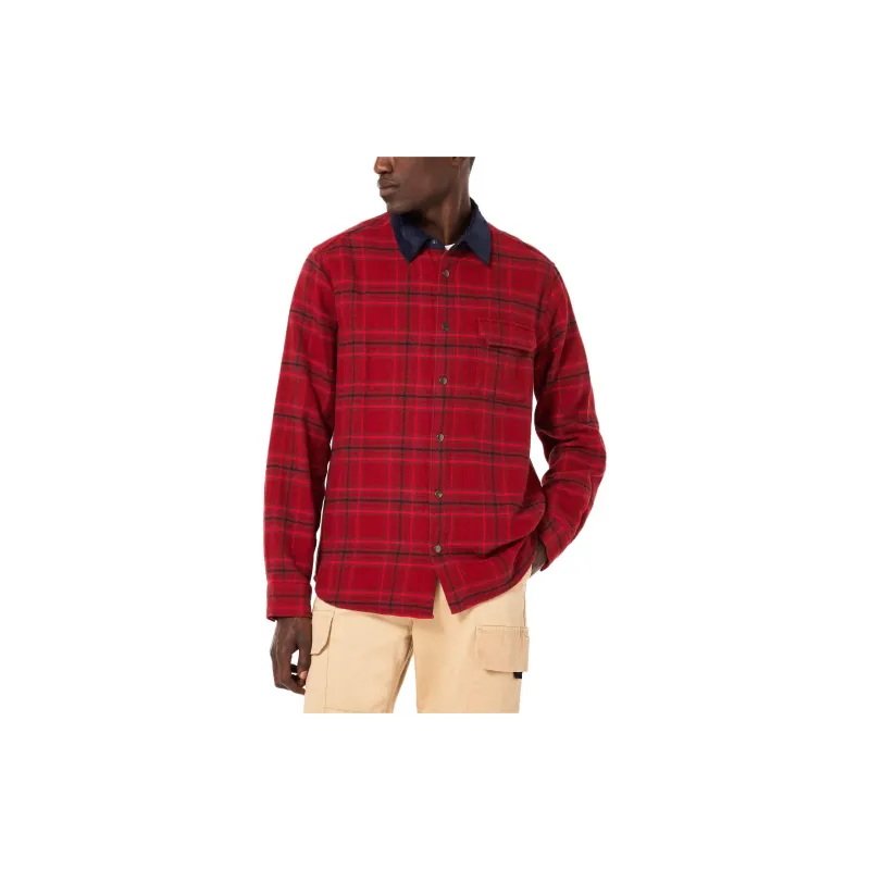 Oakley Shirt Men's Iron Red Plaid-2