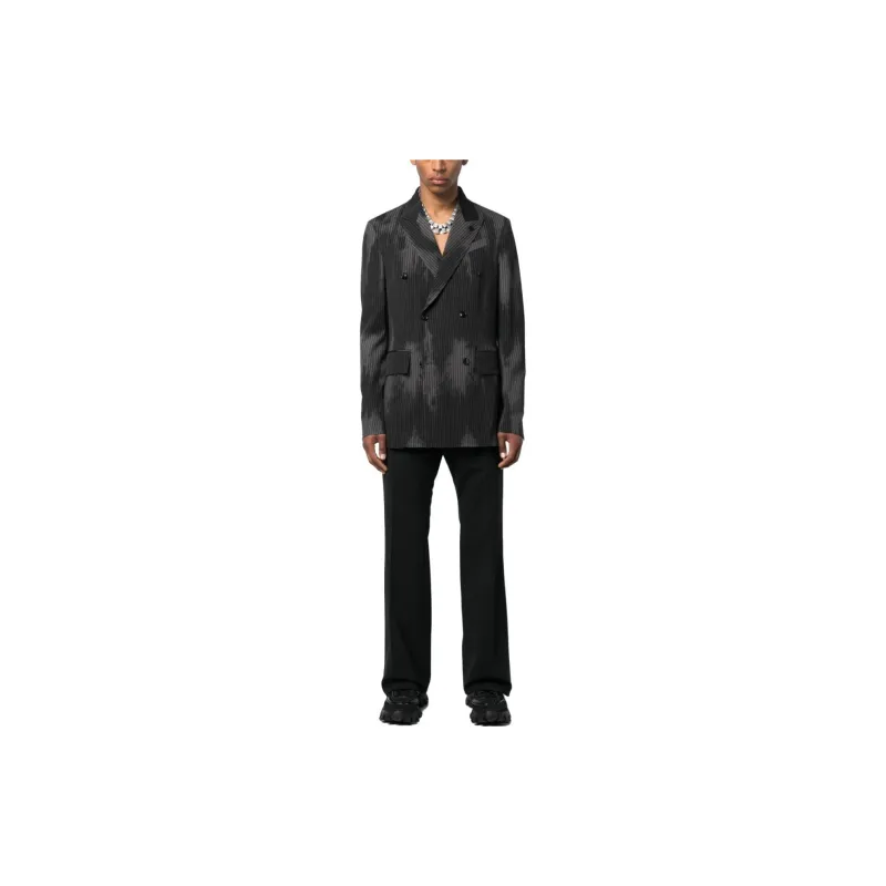 AMIRI Relaxed Double Breasted Pinstripe Blazer-1