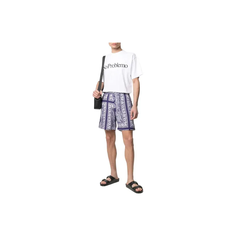 Aries Casual Shorts Men Purple-1