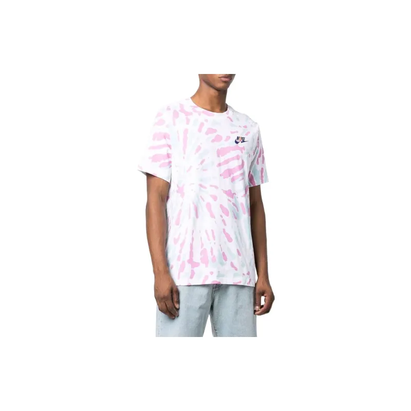 Nike Sportswear Men's Black Light Tie-Dye T-Shirt-3