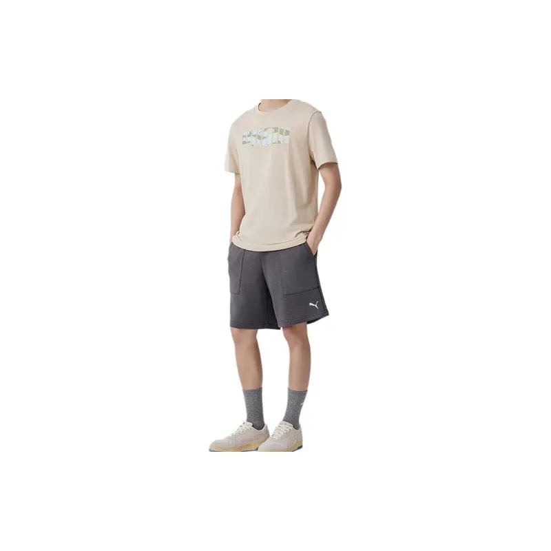 PUMA Casual Shorts Men's Black Gray-1