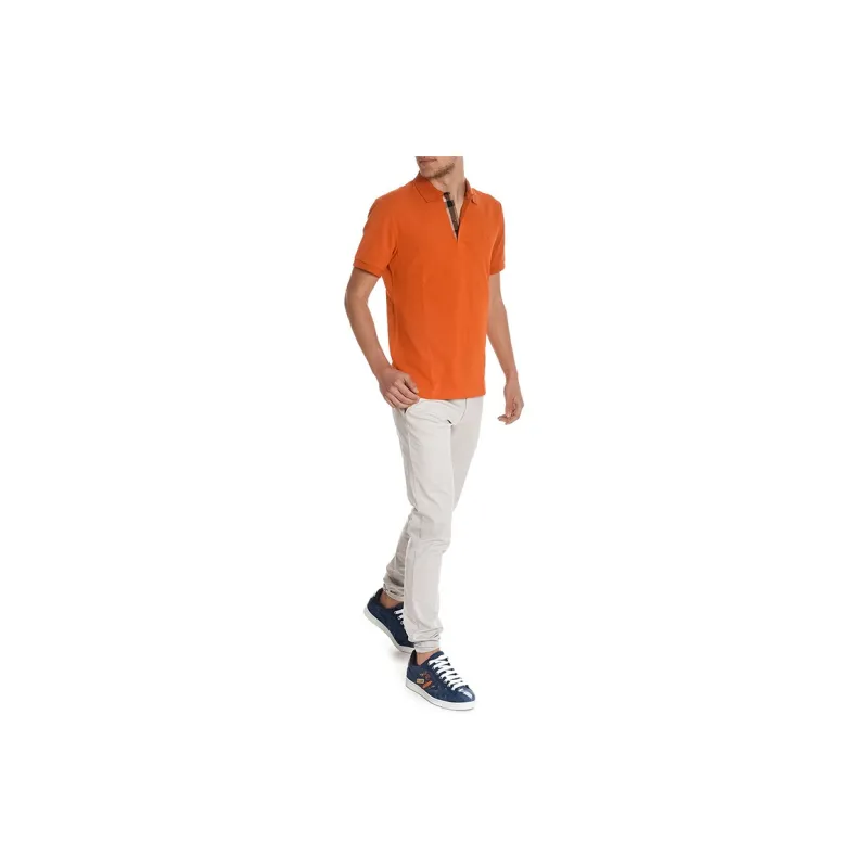 Burberry Polo Shirts Men Orange-1