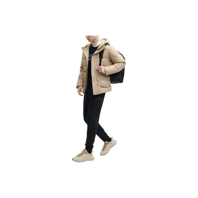 FILA Down Jacket Men's Plateau Yellow-4
