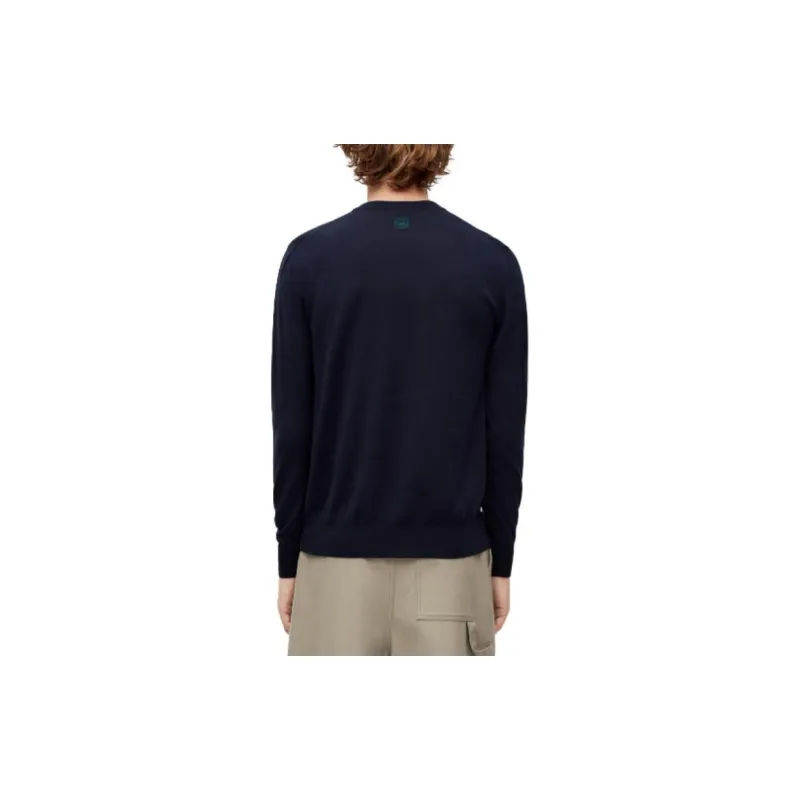 LOEWE L Intarsia Wool Sweater-3