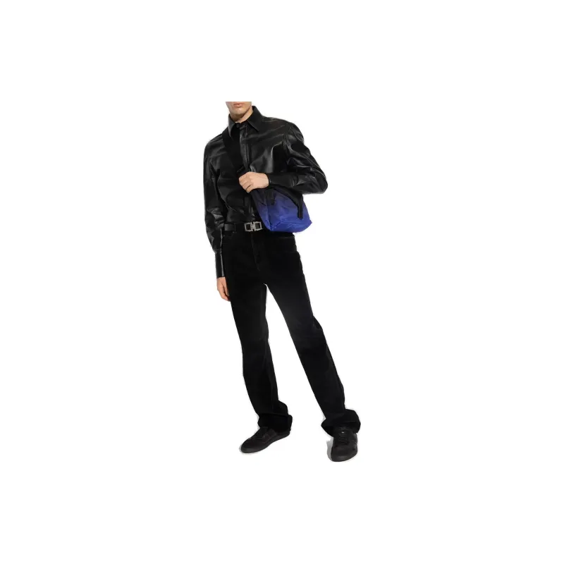 Ferragamo Long-Sleeved Leather Shirt-1