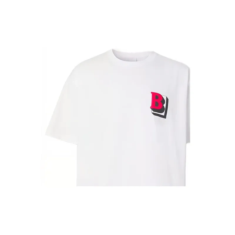 Burberry T Shirts Men White-4