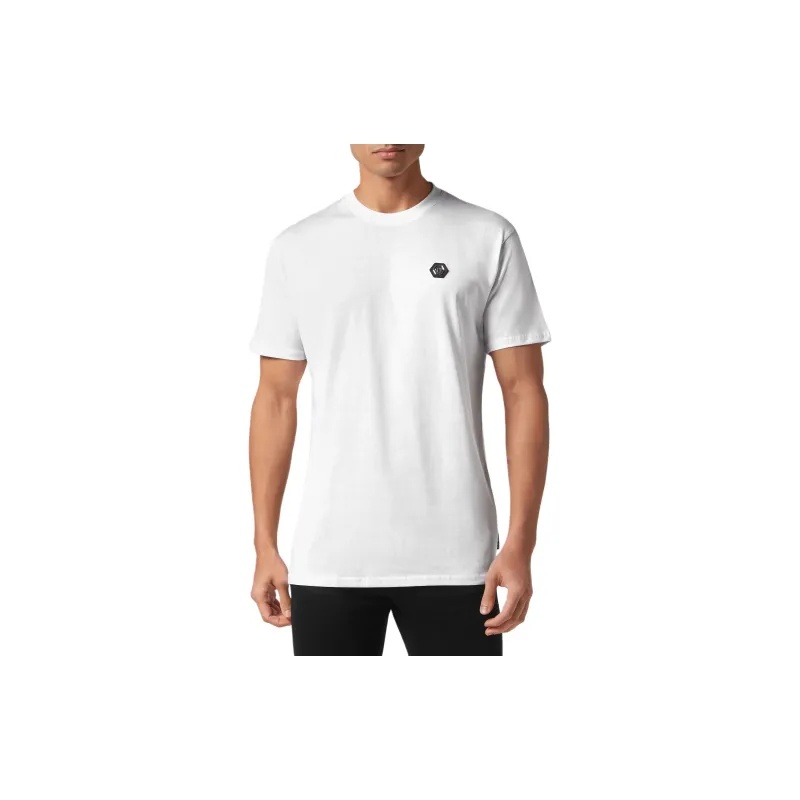 PHILIPP PLEIN Logo Plaque Crewneck T-Shirt-1