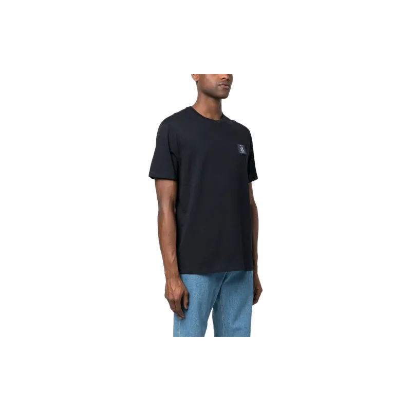 ARMANI EXCHANGE Logo patch Short sleeve Cotton T shirt-3