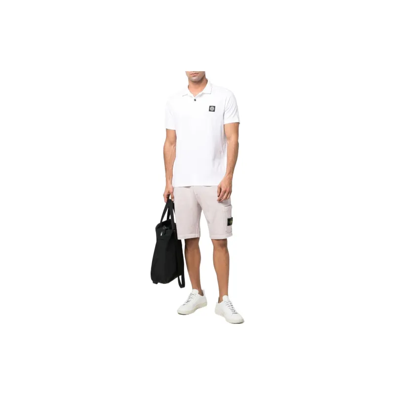 STONE ISLAND Polo Shirts Men White-1