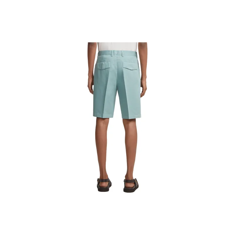 Zzegna Casual Shorts Men Aqua Green-1