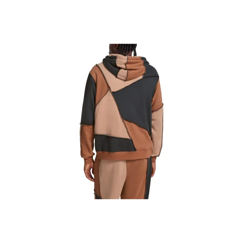 UGG All Gender Raini Piecework Hoodie Sweatshirt Unisex Brown-4
