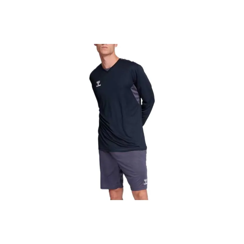 Hummel Long-sleeved Jersey Soccer Jerseys Men's Black-2
