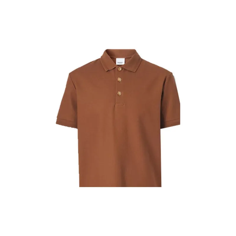 Burberry Polo Shirts Men Orange-5