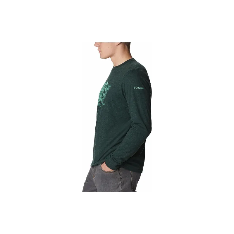 Columbia T Shirts Men Spruce Linen-3