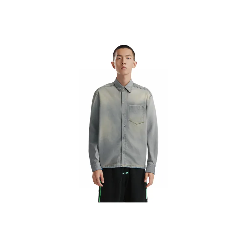 AMIPARIS Buttoned Cotton Shirt Jacket-2