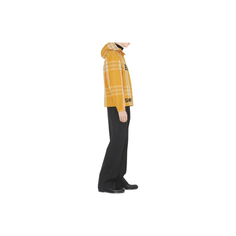 Burberry Check Pattern Rain Jacket-1
