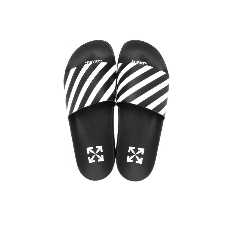 OFF WHITE Diag Slider Black White-3