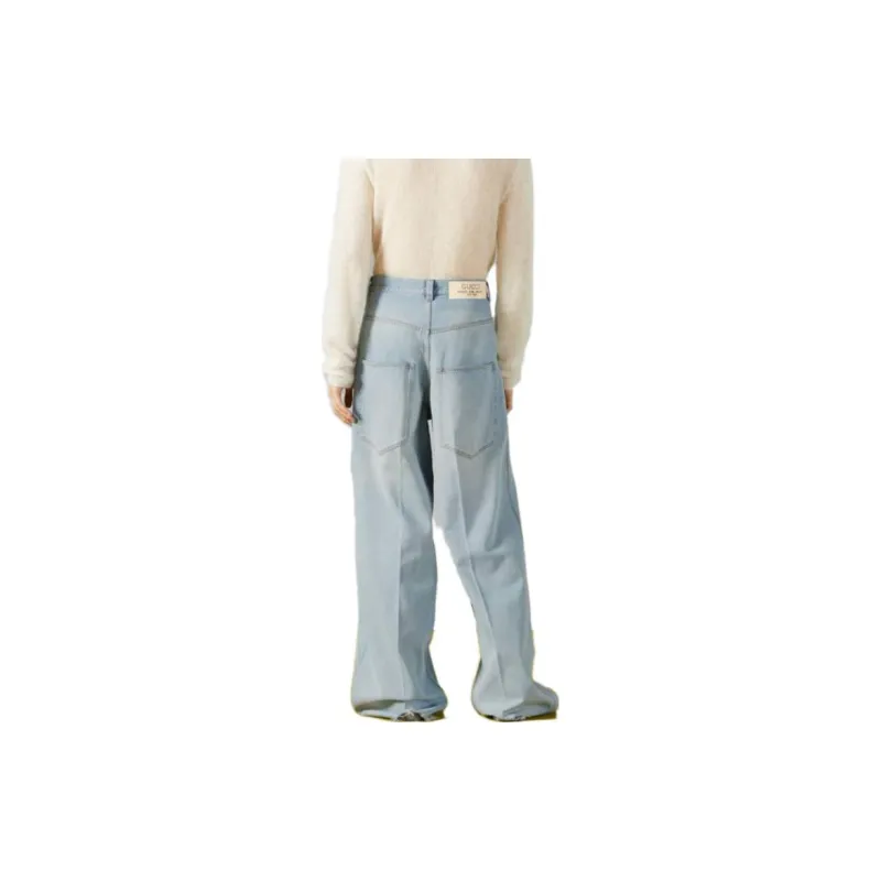 GUCCI Denim Pant With Label-3