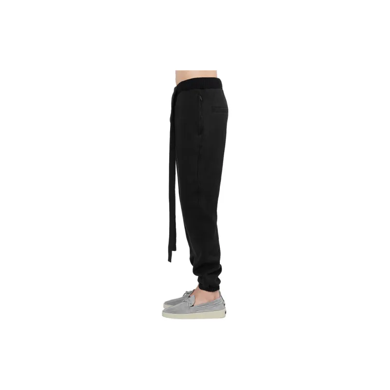 Fear Of God X Ermenegildo Zegna Knitted Sweatpants Men Black-3