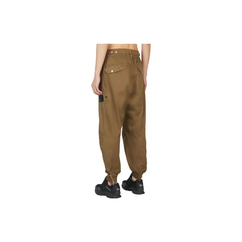 STONE ISLAND Knitted Sports Pants Men's Light Brown-2