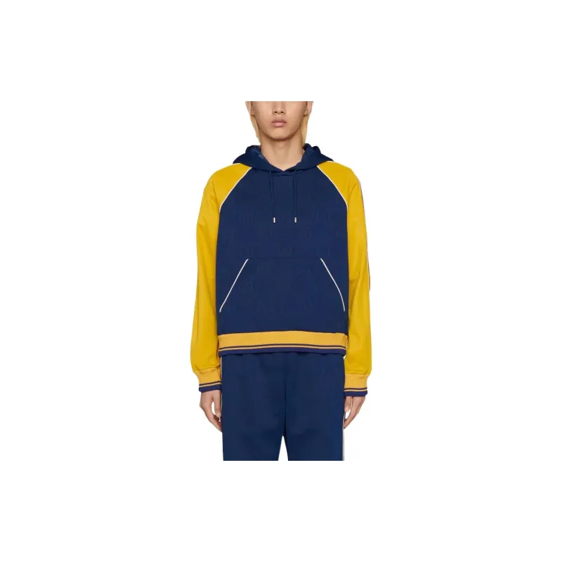 GUCCI Gg Supreme Colorblock Hoodie-4