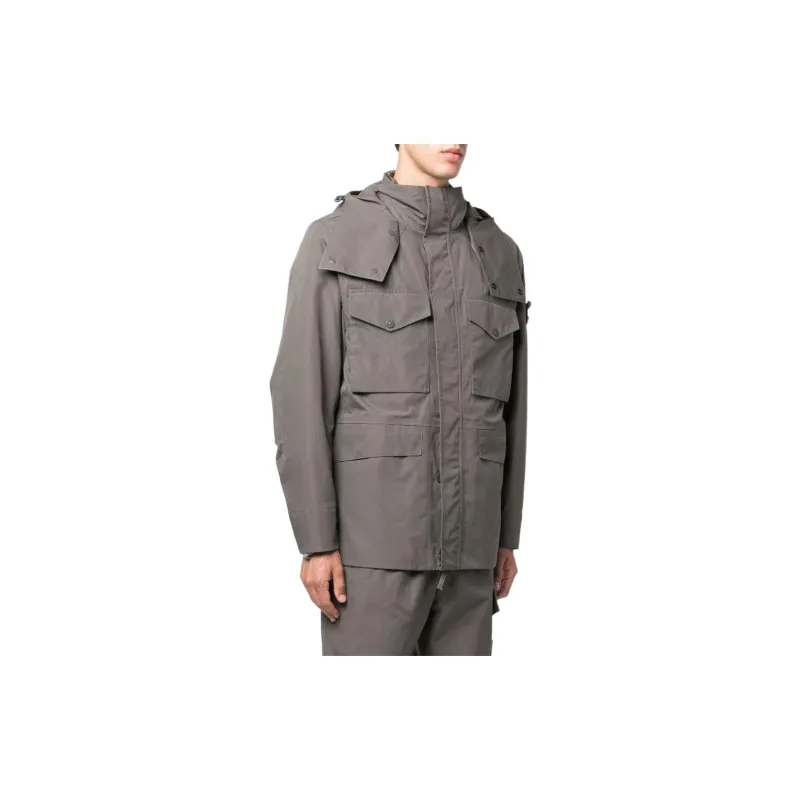 STONE ISLAND Jackets Coats Men's Smoke Gray Mixed Color-3