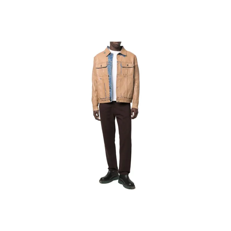 DIESEL Jackets Men Yellow-1