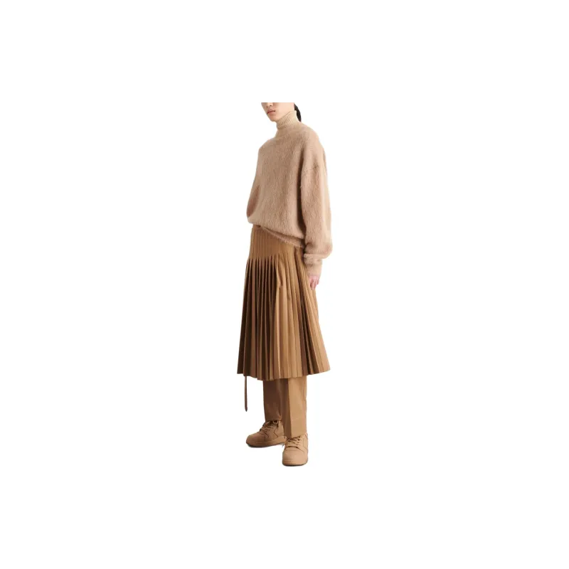 OFF WHITE Casual Long Skirts Men Brown-2