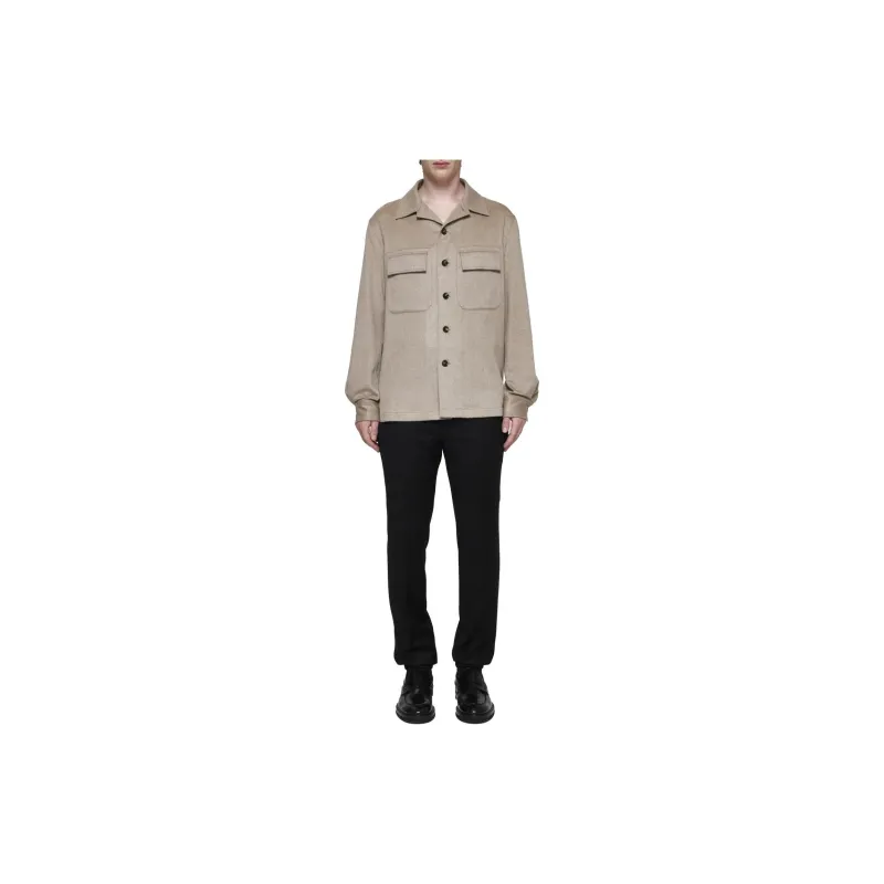 Ermenegildo Zegna Long Sleeved Buttoned Overshirt-1
