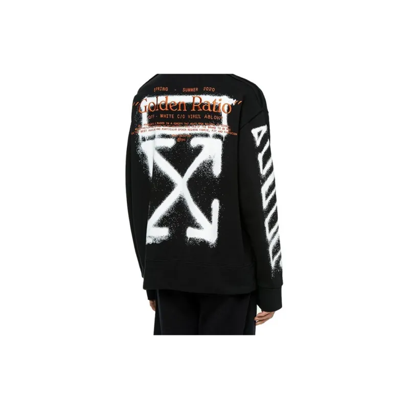 OFF WHITE Cartoon Golden Ratio Incompiuto Sweatshirt-3