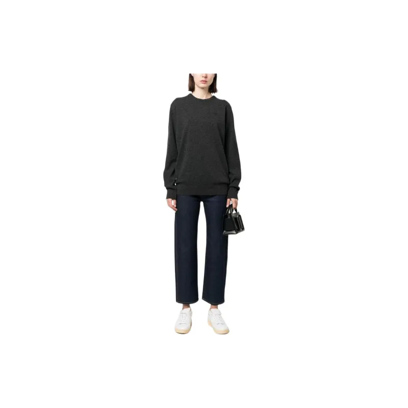 BARBOUR Logo Embroidered Crewneck Knitted Jumper-1