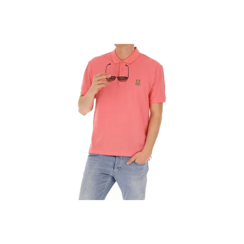 MOSCHINO Polo Shirts Men Pink-4