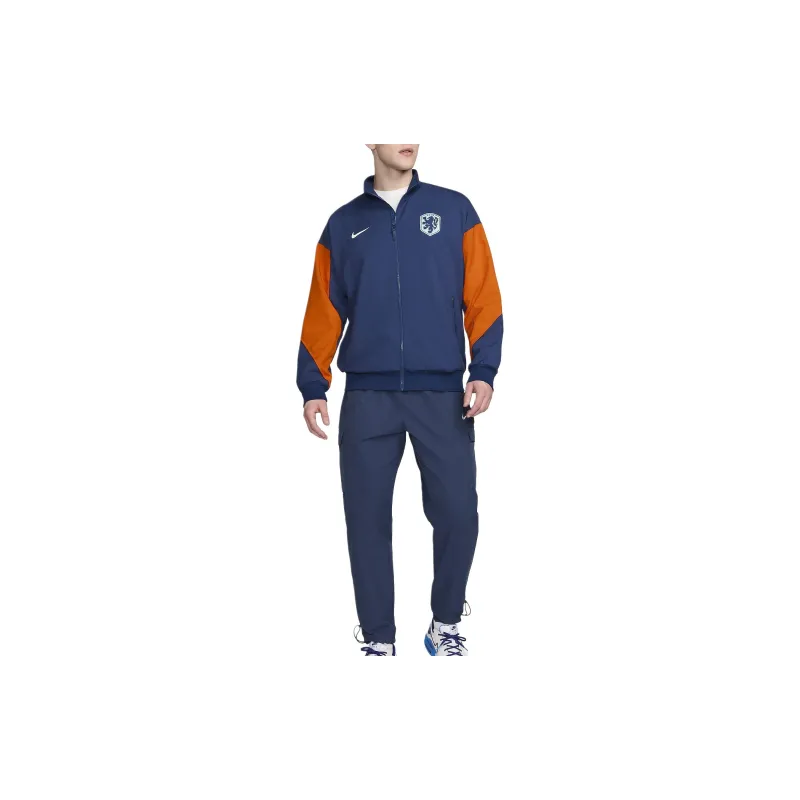 Nike Dri-FIT Sport Jackets Coats Men's Void Blue/Safety Orange/White-2