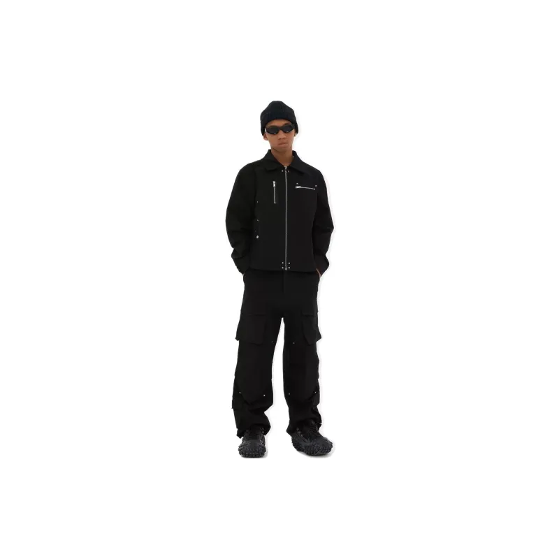 HARSH AND CRUEL Jackets Unisex Black-5