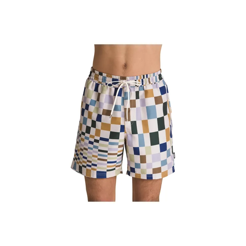 Vans Primary Print 17'' Elastic Boardshorts Beach Shorts Men's Oat-4
