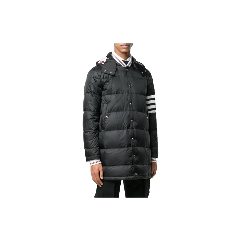 THOM BROWNE 4 Bar Padded Coat-3